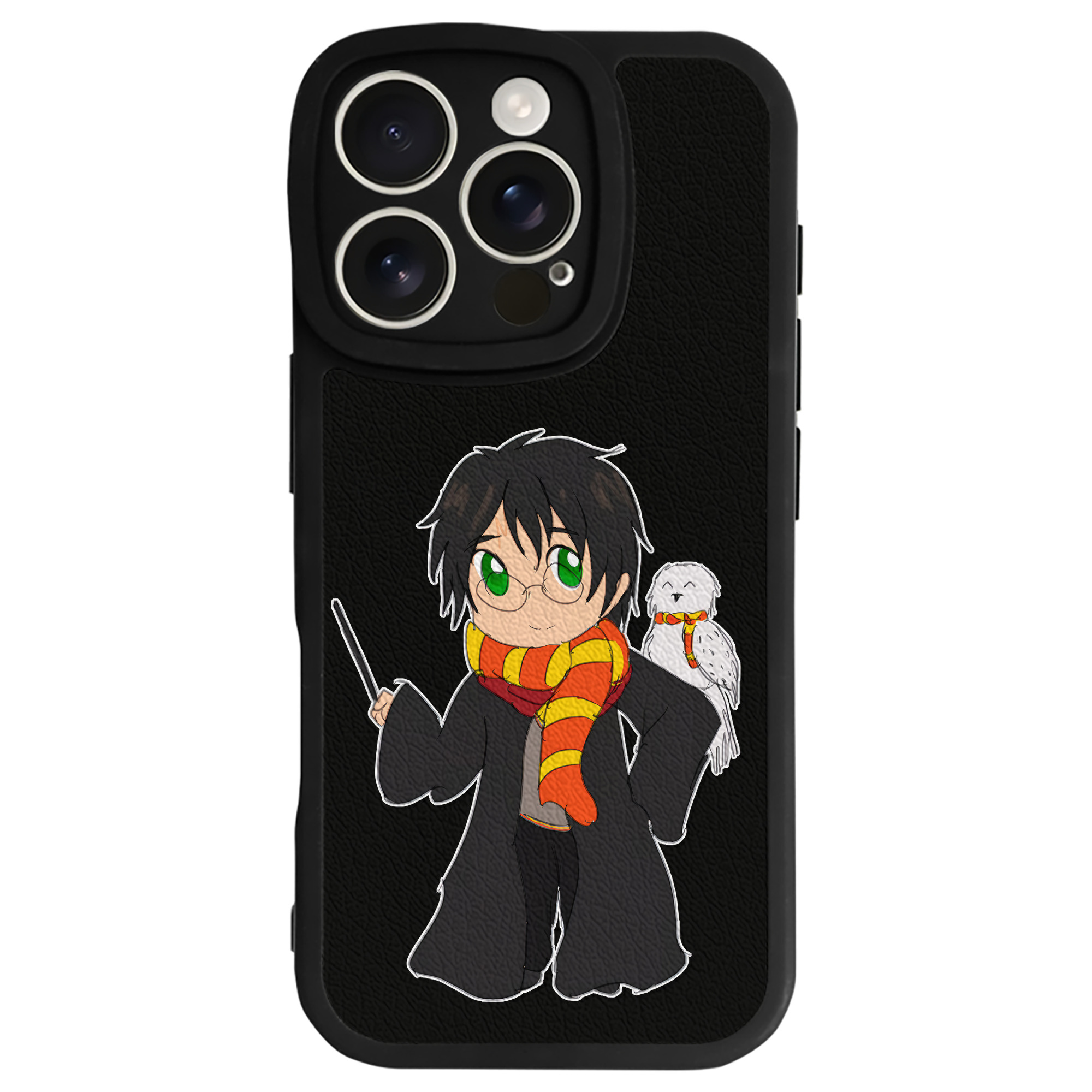 （画像用） Harry Potter ハリー・ポッターシリーズ 【iPhone 16シリーズ対応】シリコンスマホケース（レザー調） 材質：シリコン